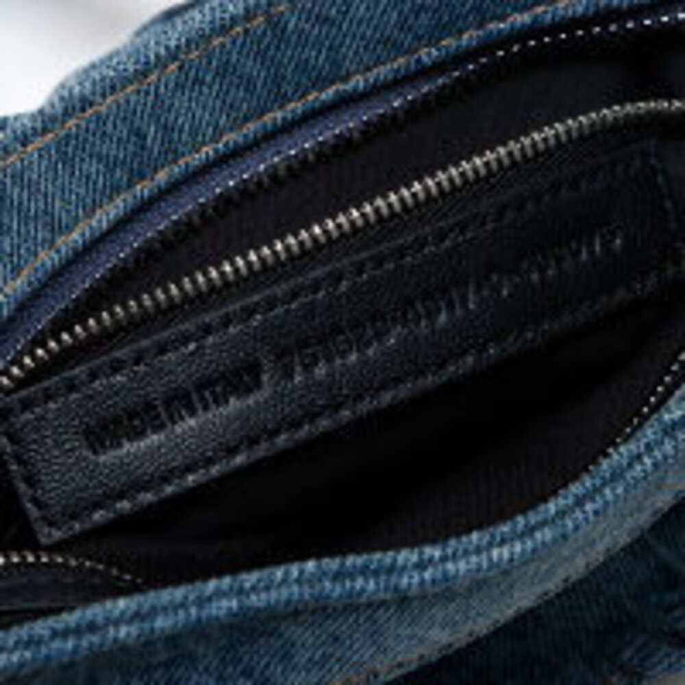 Balenciaga Le Cagole XS Denim Giant Shoulder Bag Navy Blue - Picture 11 of 13